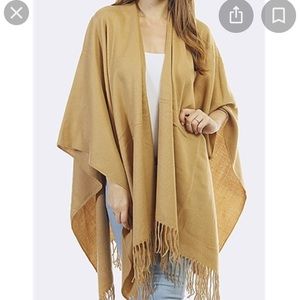 Shawl Camel throw Shawl brown